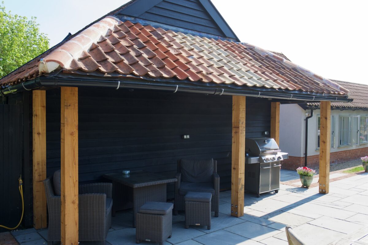 Garage renovation + BBQ Area