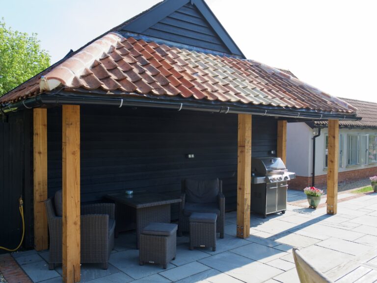 Garage renovation + BBQ Area